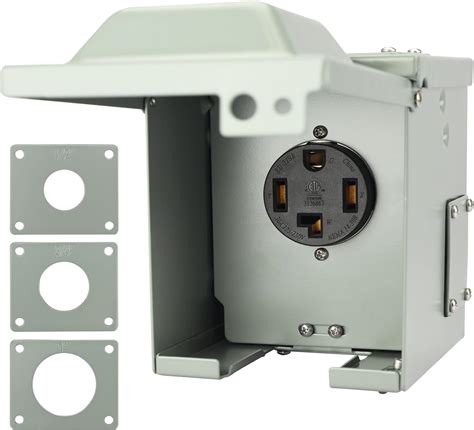 110v electrical power outlet box 50 amp|electrical outlet plate sizes.